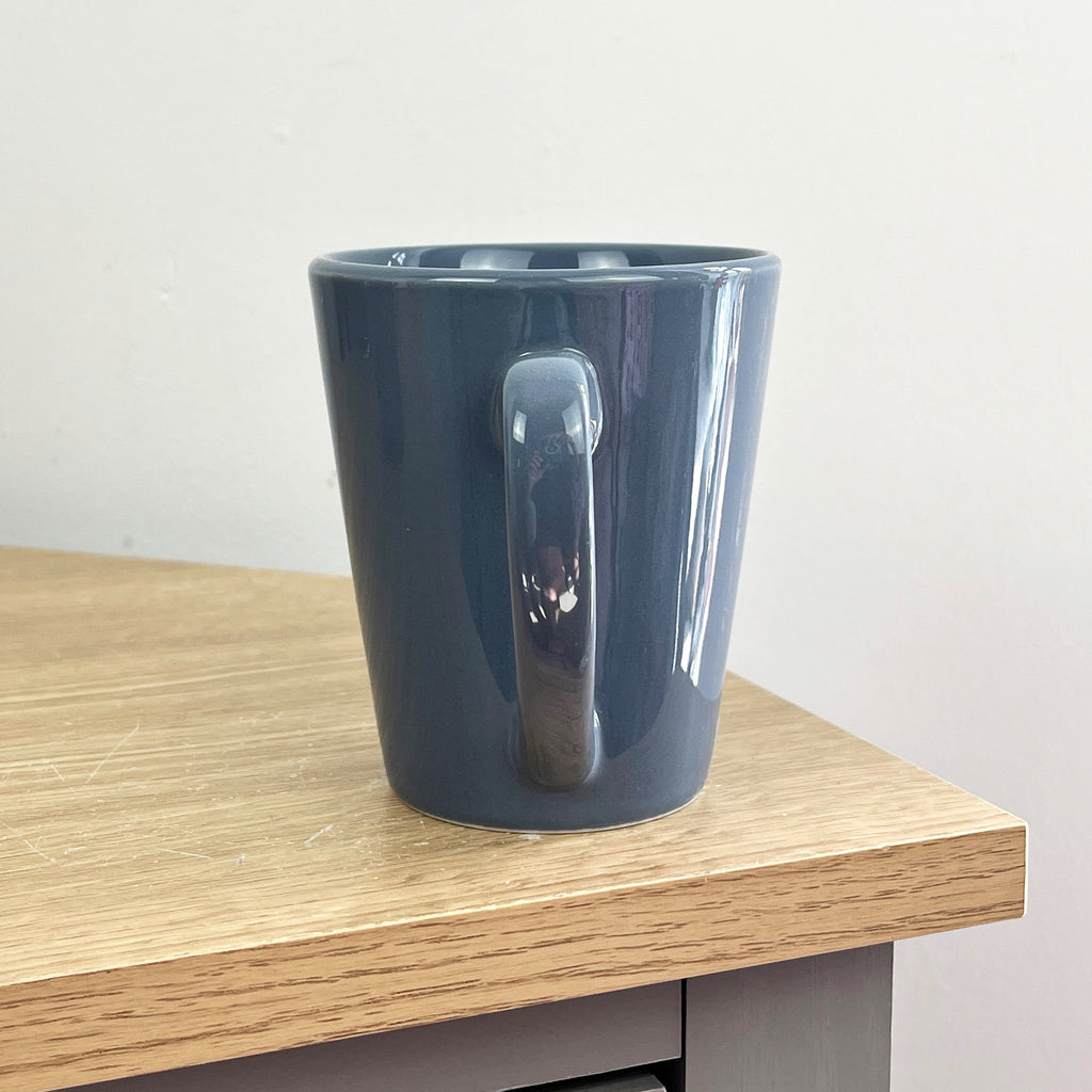 2 x 300ml New Bone Porcelain Mugs – Bluish Grey