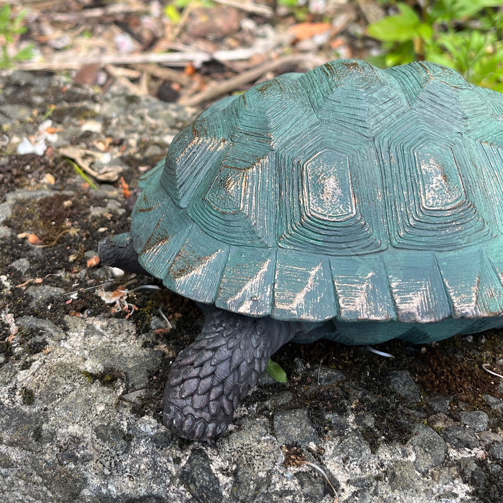 22cm Tortoise Garden Ornament - Resin