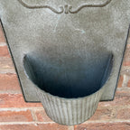 46.5cm Vintage Wall Mounted Planter – Zinc