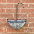 29cm x 44.5cm Umbrella Shaped Wall Mounted Planter – Zinc