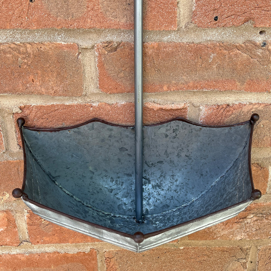 29cm x 44.5cm Umbrella Shaped Wall Mounted Planter – Zinc