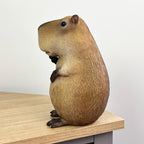 21cm Peace Sign Capybara Ornament - Resin
