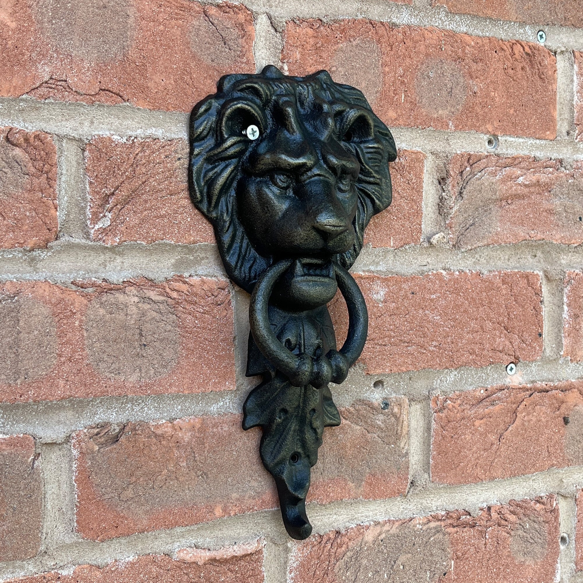 Cast Iron Lion Head Door Knocker