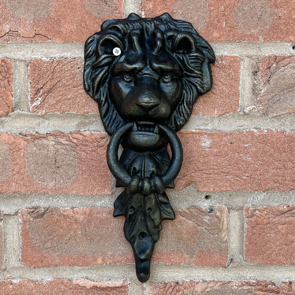 Cast Iron Lion Head Door Knocker