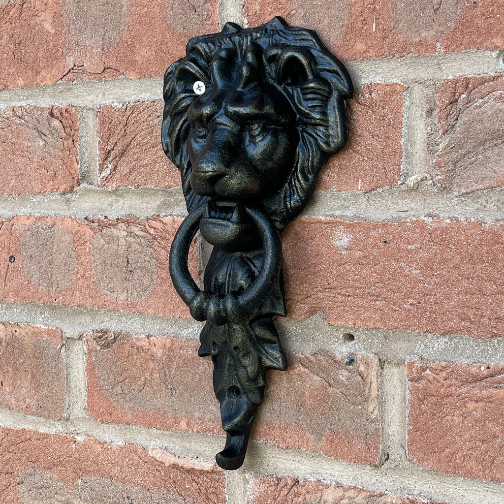 Cast Iron Lion Head Door Knocker