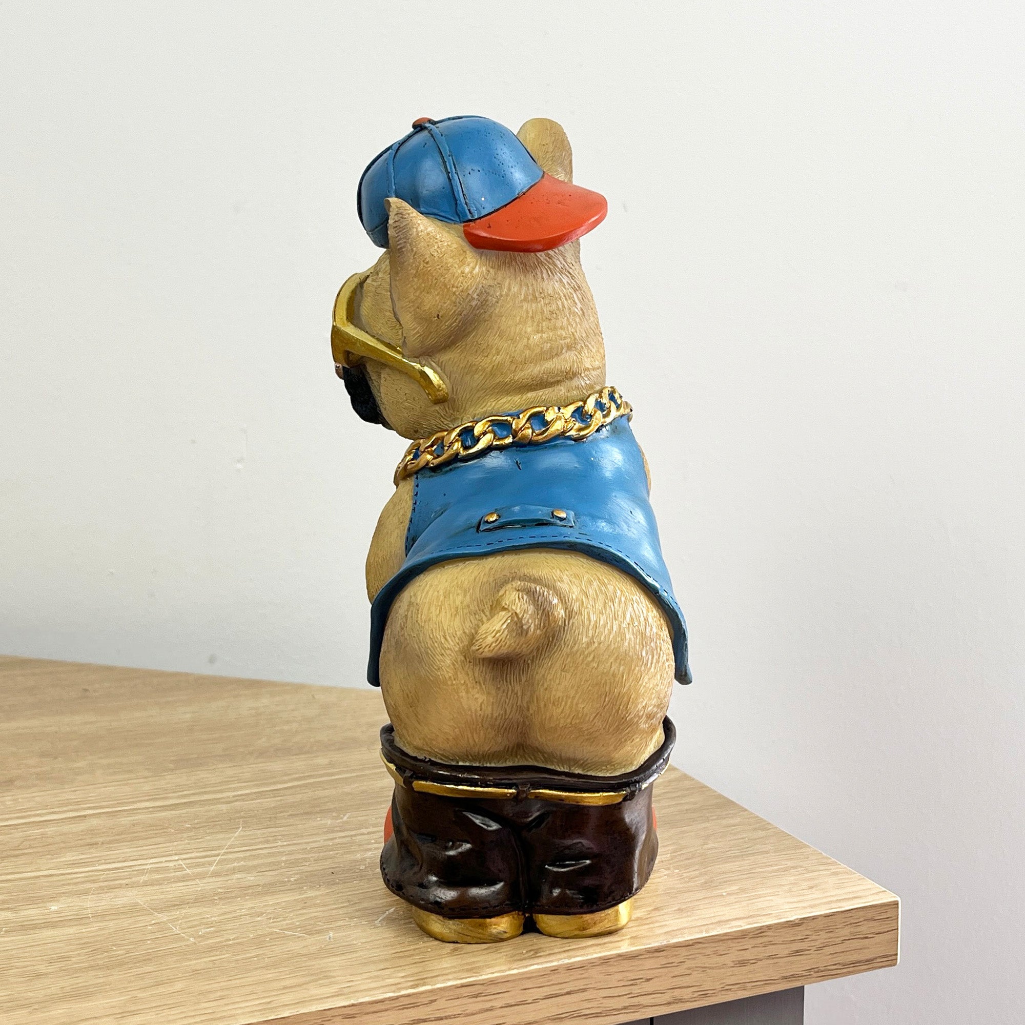 20cm Rude Middle Finger French Bulldog Ornament – Resin