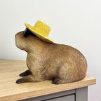 18cm Beach Ready Capybara Ornament – Resin