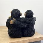 16.5cm Pair of Rude Middle Finger Monkeys Ornament - Resin