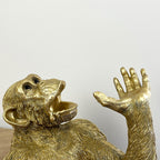 Gold Monkey Wine / Beer Bottle Holder – Resin
