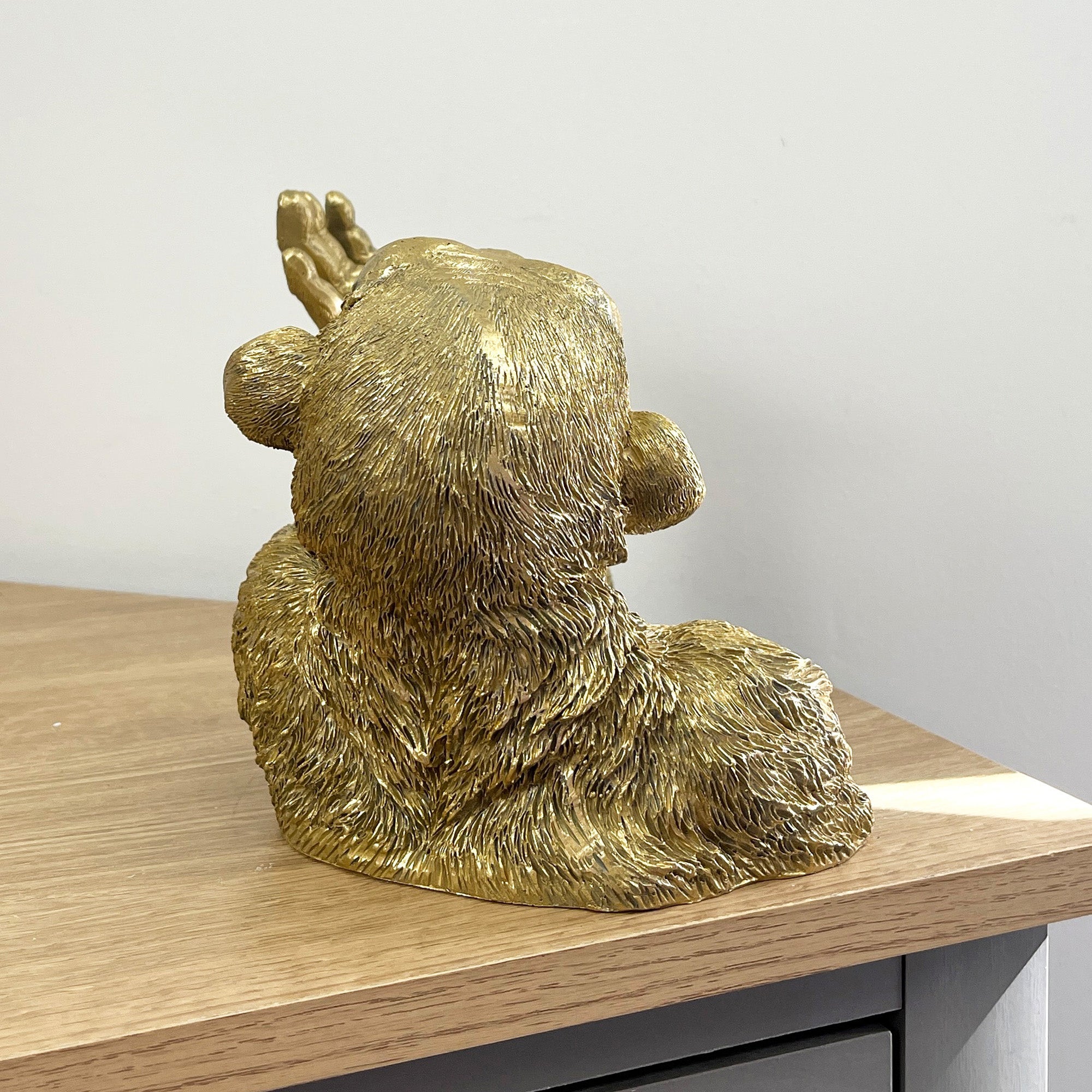 Gold Monkey Wine / Beer Bottle Holder – Resin