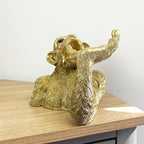Gold Monkey Wine / Beer Bottle Holder – Resin