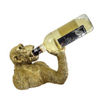 Gold Monkey Wine / Beer Bottle Holder – Resin