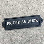21.5cm 'Frunk as Duck' Funny Cast Iron Wall Sign
