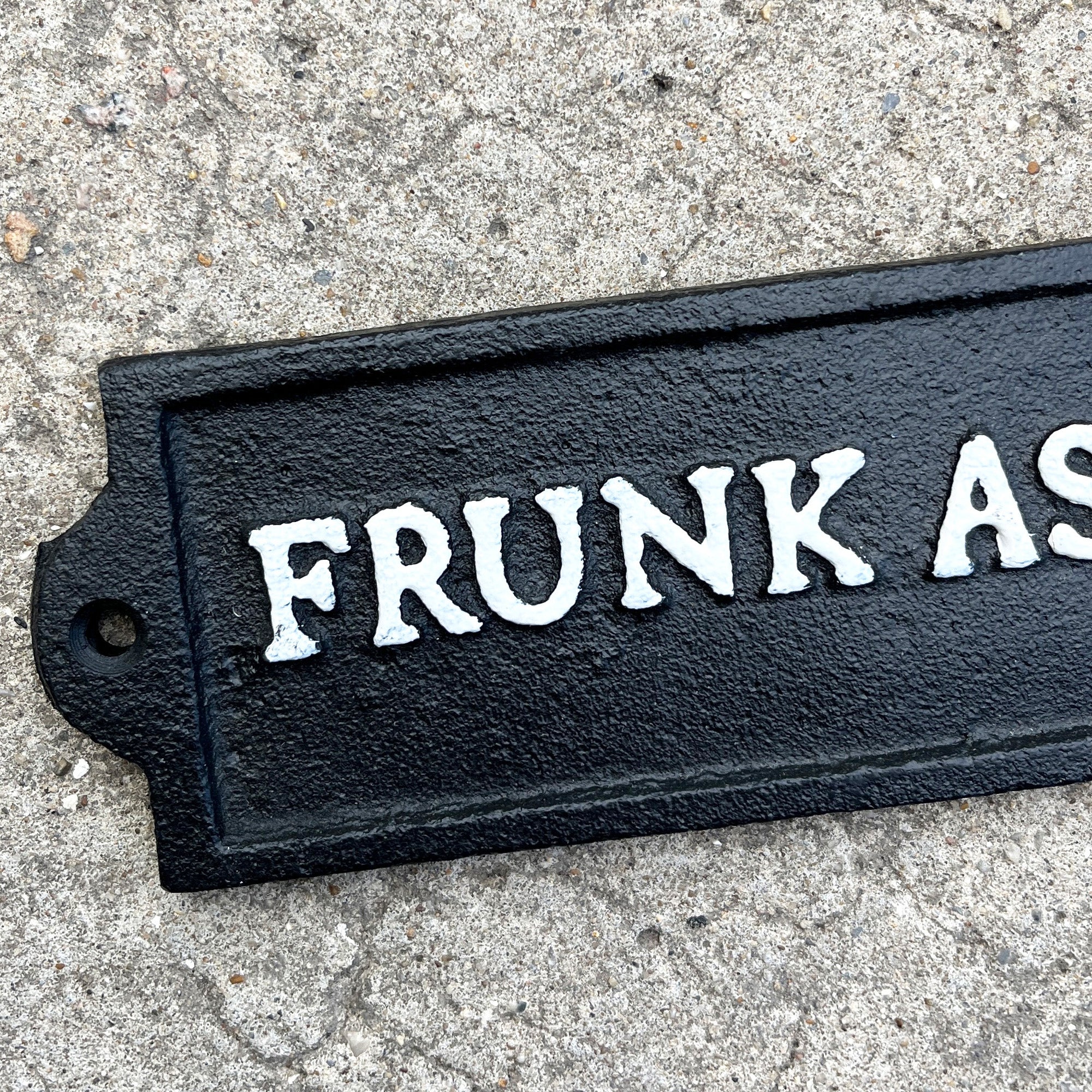 21.5cm 'Frunk as Duck' Funny Cast Iron Wall Sign