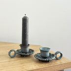 Set of 2 Vintage Style Metal Chamber Stick Candle Holders