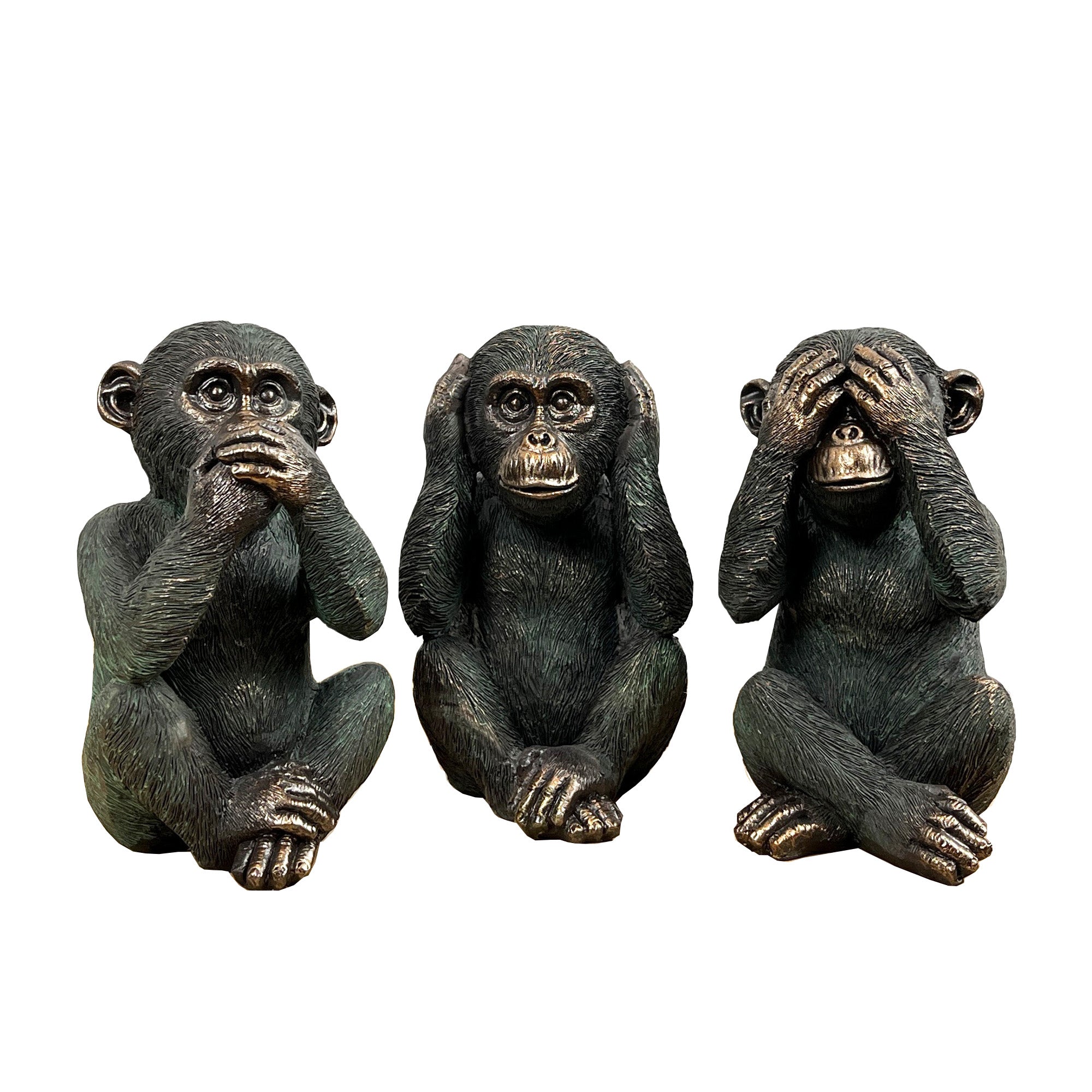 3 Wise Monkeys Ornament - Resin