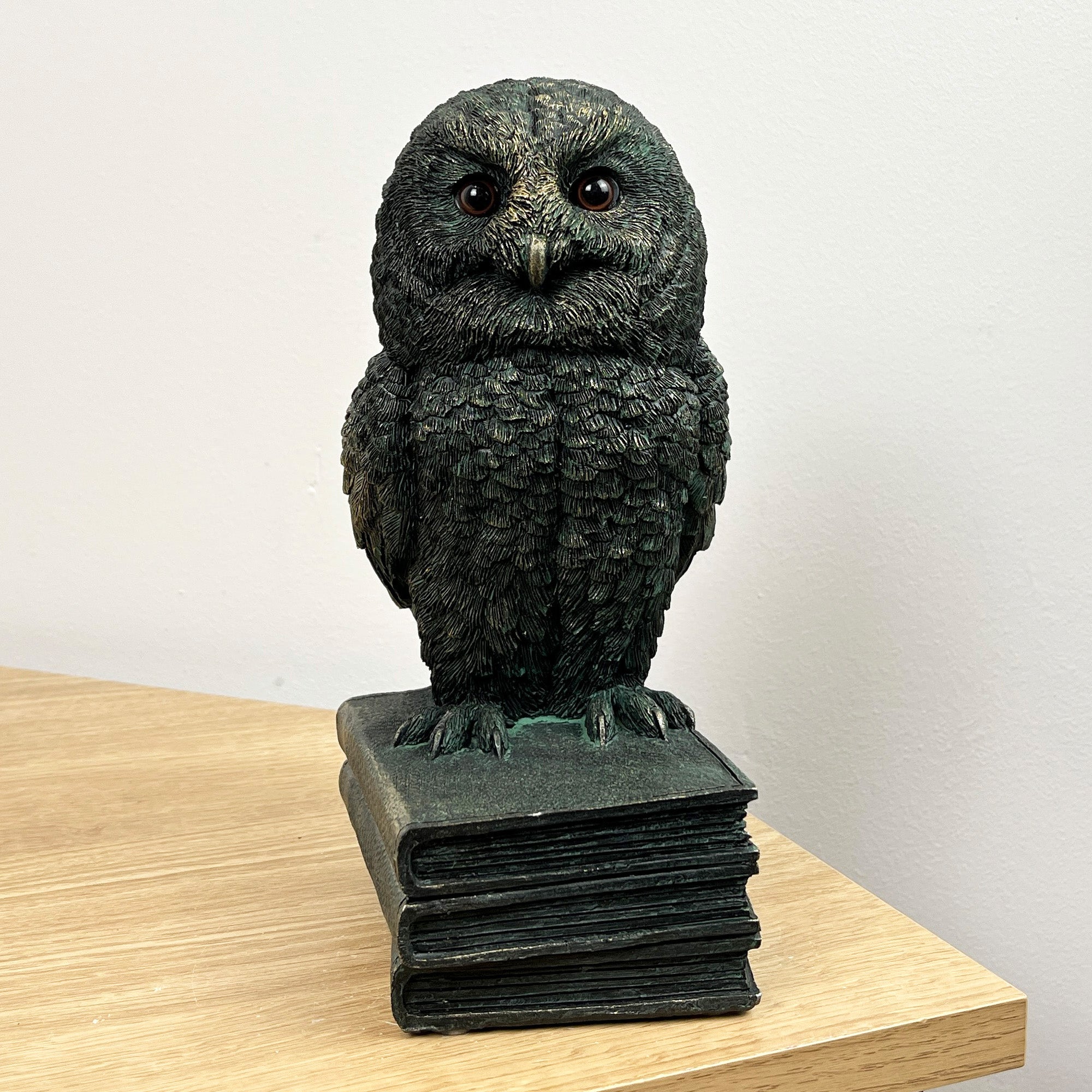 22.5cm Tall Owl on Books Ornament - Resin