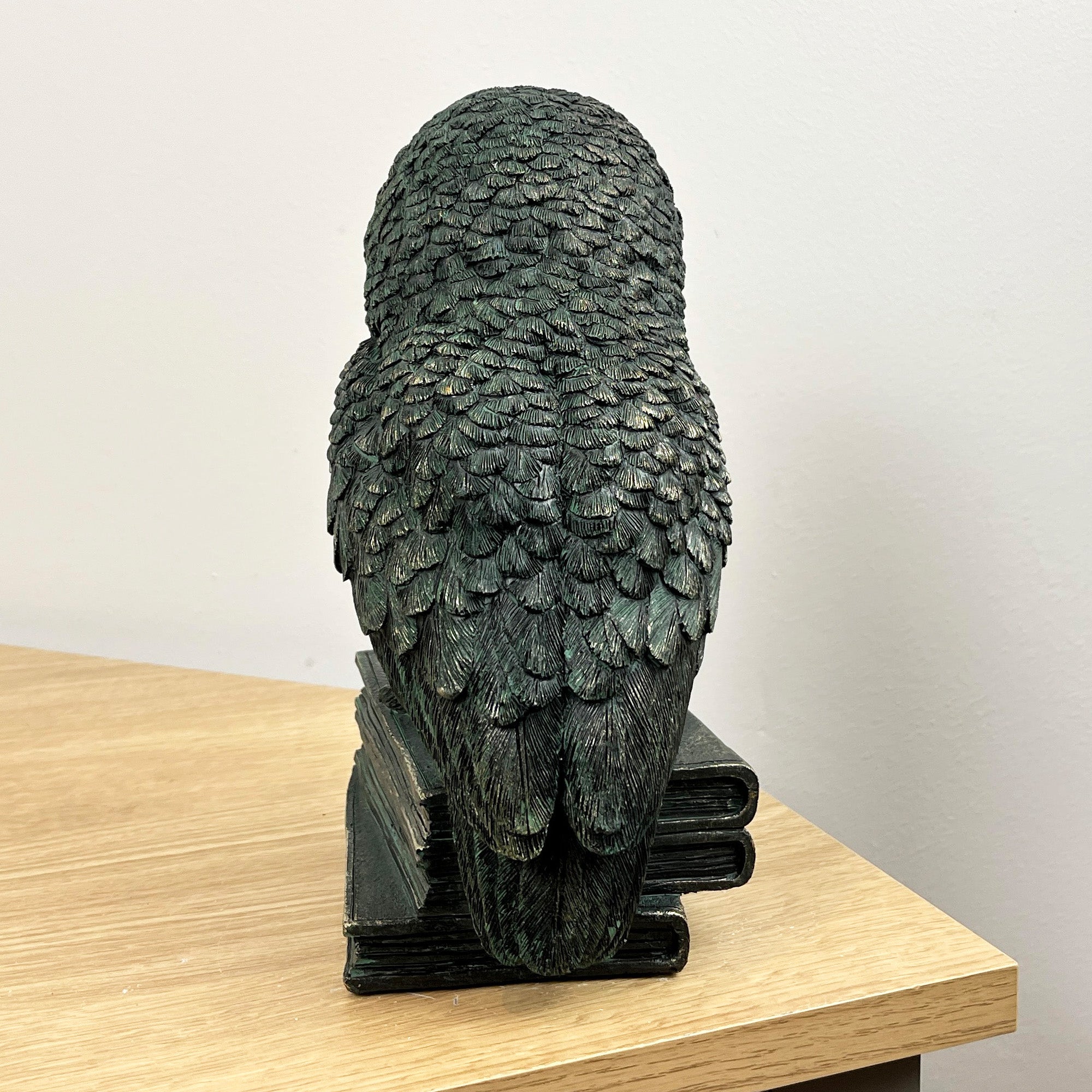 22.5cm Tall Owl on Books Ornament - Resin