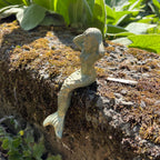Small Sitting Mermaid Garden Ornament - Cast Iron