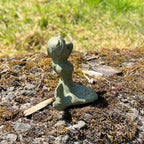 Set of 2 Small Mermaid Garden Ornaments - Cast Iron