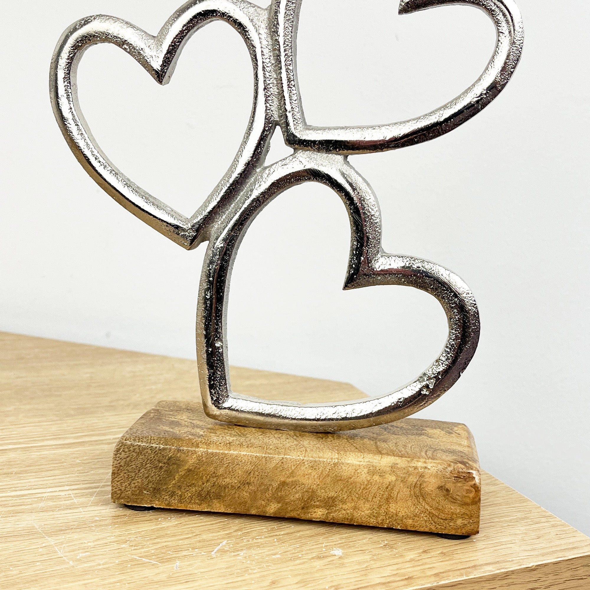 21cm Three Hearts Ornament / Sculpture