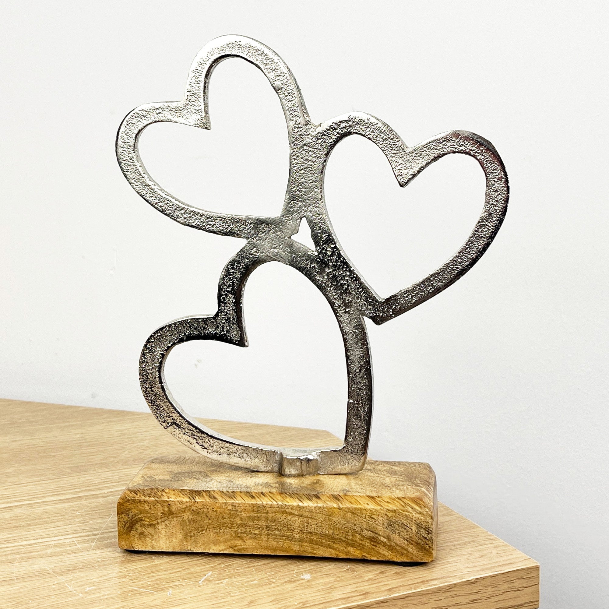 21cm Three Hearts Ornament / Sculpture