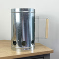 16cm x 27cm Steel Charcoal Chimney Starter with Wooden Handle