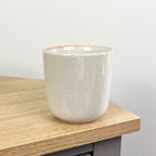 4 x 350ml Light Grey Speckled Stoneware Mugs