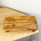 31.5cm Rectangular Teak Wood Display Board / Plant Pot Stand