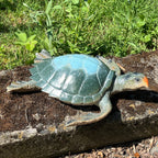 32.5cm Turtle Garden Ornament - Blue Shell