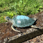 32.5cm Turtle Garden Ornament - Blue Shell