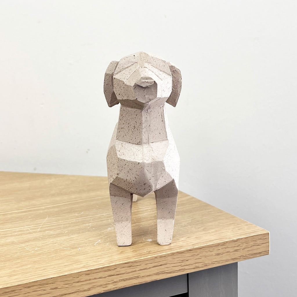 20.5cm Speckled Geometric Dachshund Ornament - Resin
