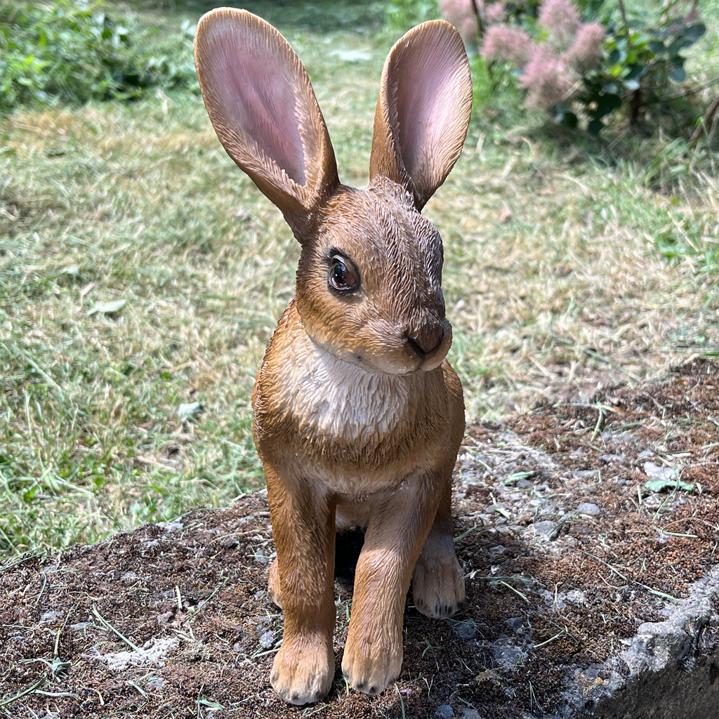 27.5cm Sitting Rabbit Garden Ornament - Resin