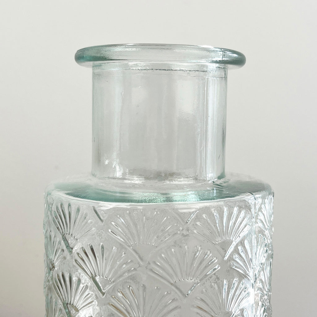 27cm Fan Tail Glass Vase – Clear