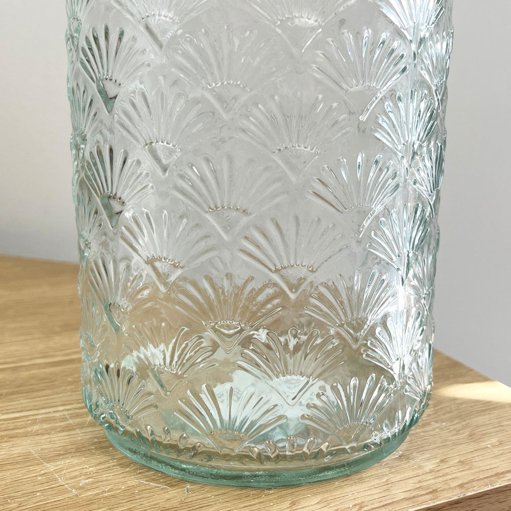 27cm Fan Tail Glass Vase – Clear