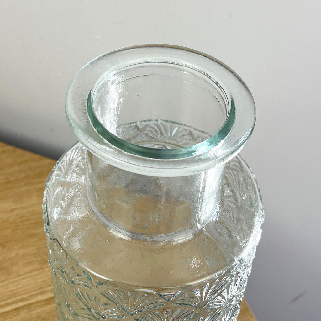 27cm Fan Tail Glass Vase – Clear