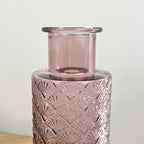 27cm Fan Tail Coloured Glass Vase – Pink