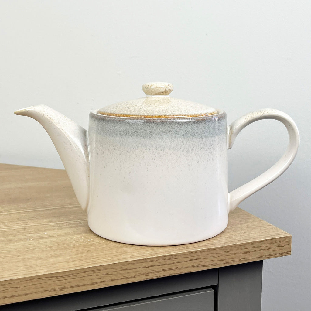 800ml Reactive Glaze Teapot – White