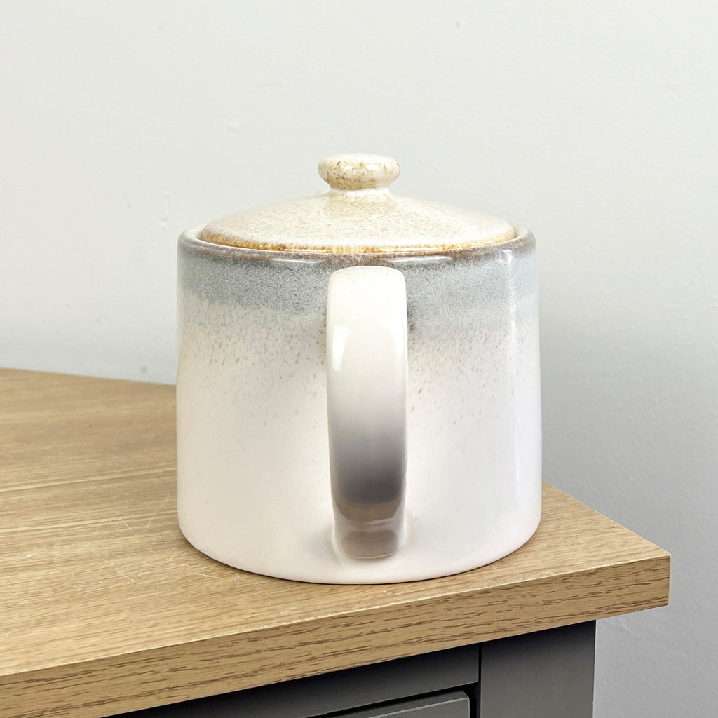 800ml Reactive Glaze Teapot – White