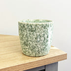 2 x 400ml Reactive Glaze Stoneware Mugs – Green