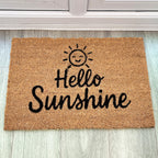 ☀️ 'Hello Sunshine' Coir Doormat - 59 x 39cm