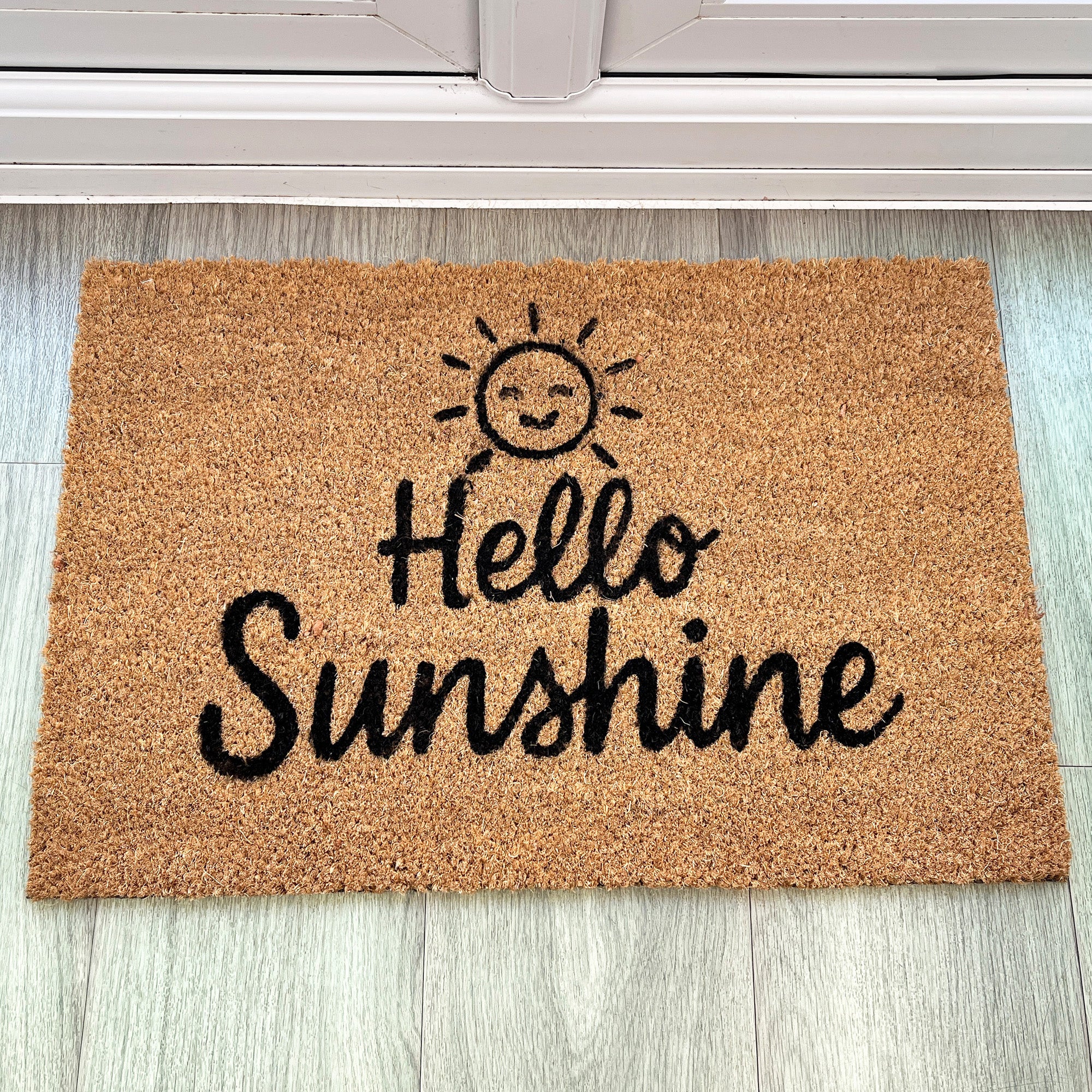 ☀️ 'Hello Sunshine' Coir Doormat - 59 x 39cm