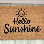☀️ 'Hello Sunshine' Coir Doormat - 59 x 39cm
