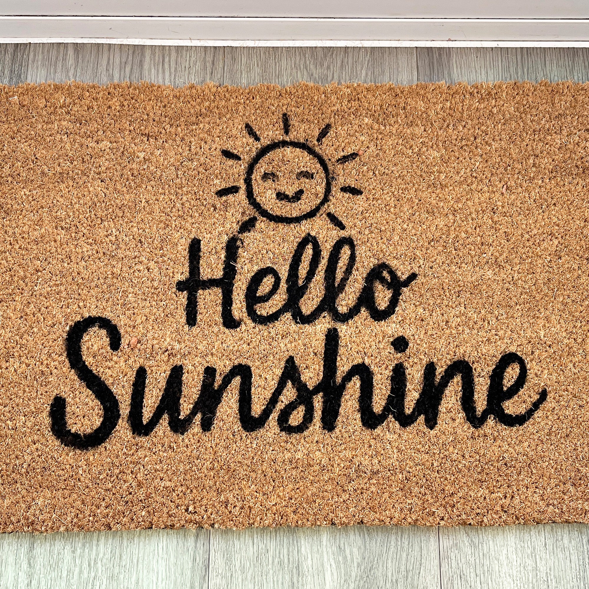 ☀️ 'Hello Sunshine' Coir Doormat - 59 x 39cm