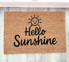☀️ 'Hello Sunshine' Coir Doormat - 59 x 39cm