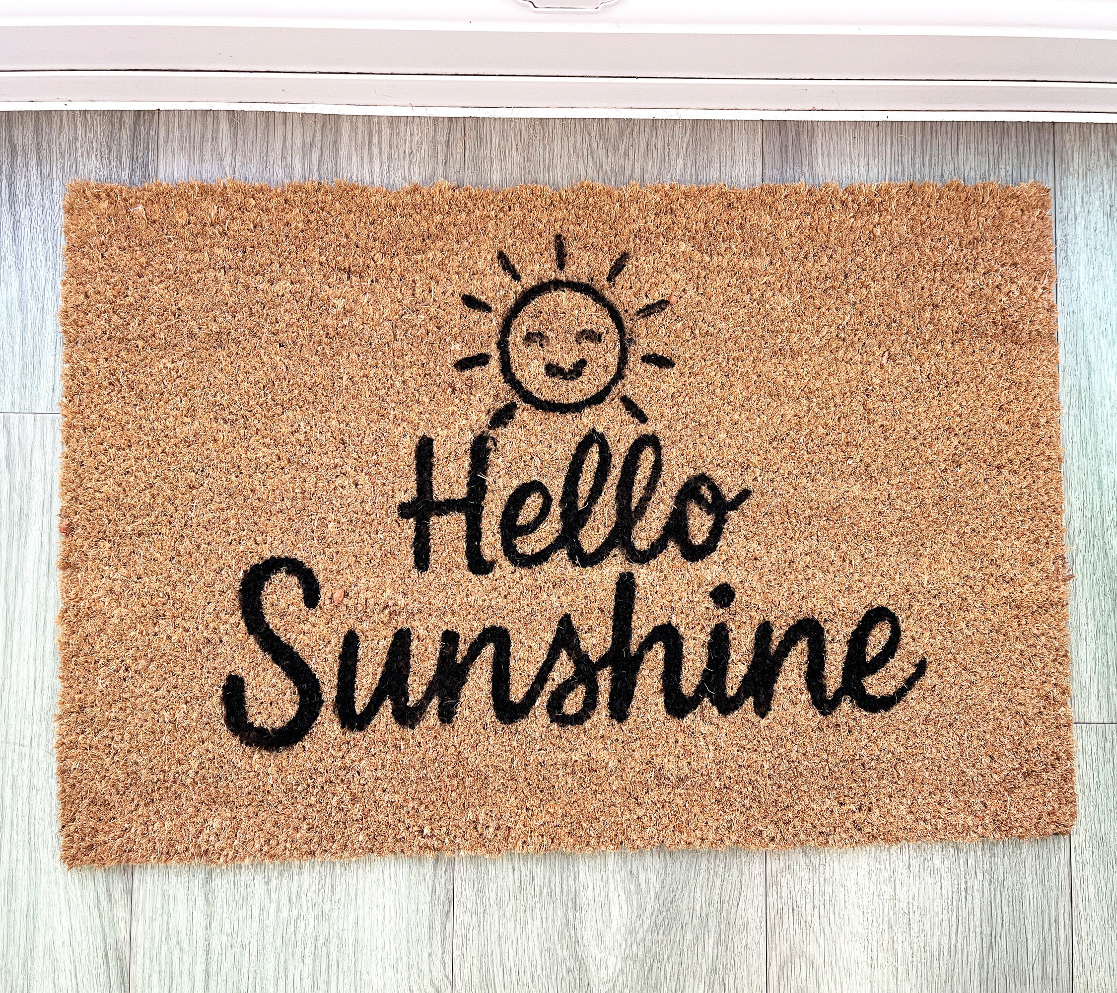 ☀️ 'Hello Sunshine' Coir Doormat - 59 x 39cm