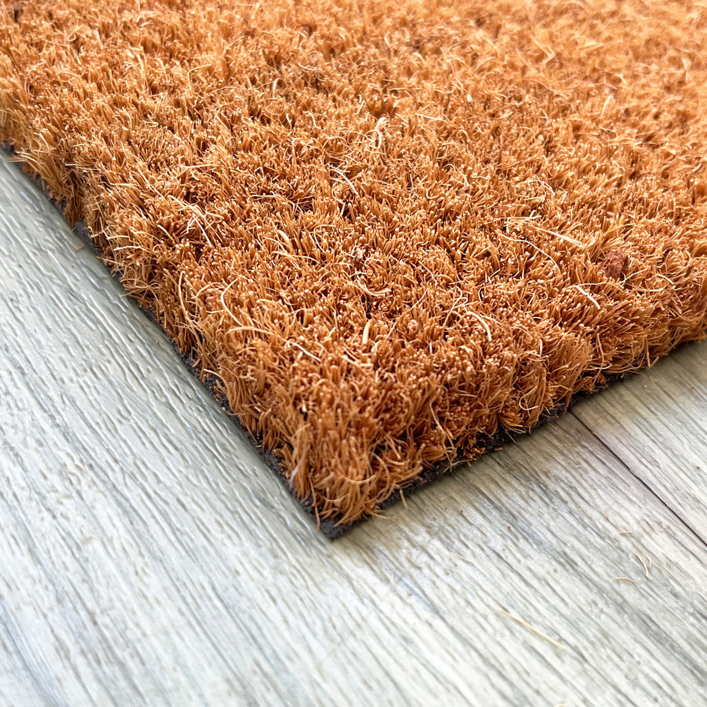 'Boots Off, Vibes On' Coir Doormat - 59 x 39cm