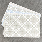 Set of 6 Large Moroccan Tile Plastic Placemats - Assorted