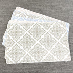 Set of 6 Large Moroccan Tile Plastic Placemats - Assorted