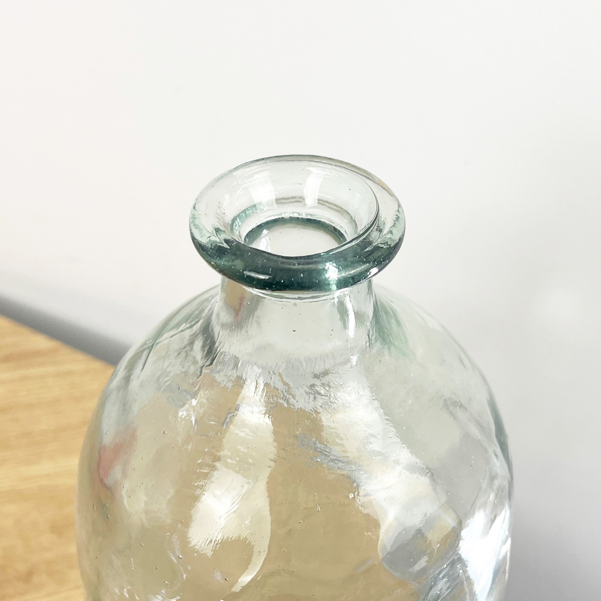 30cm Tall Recycled Glass Vase - Clear